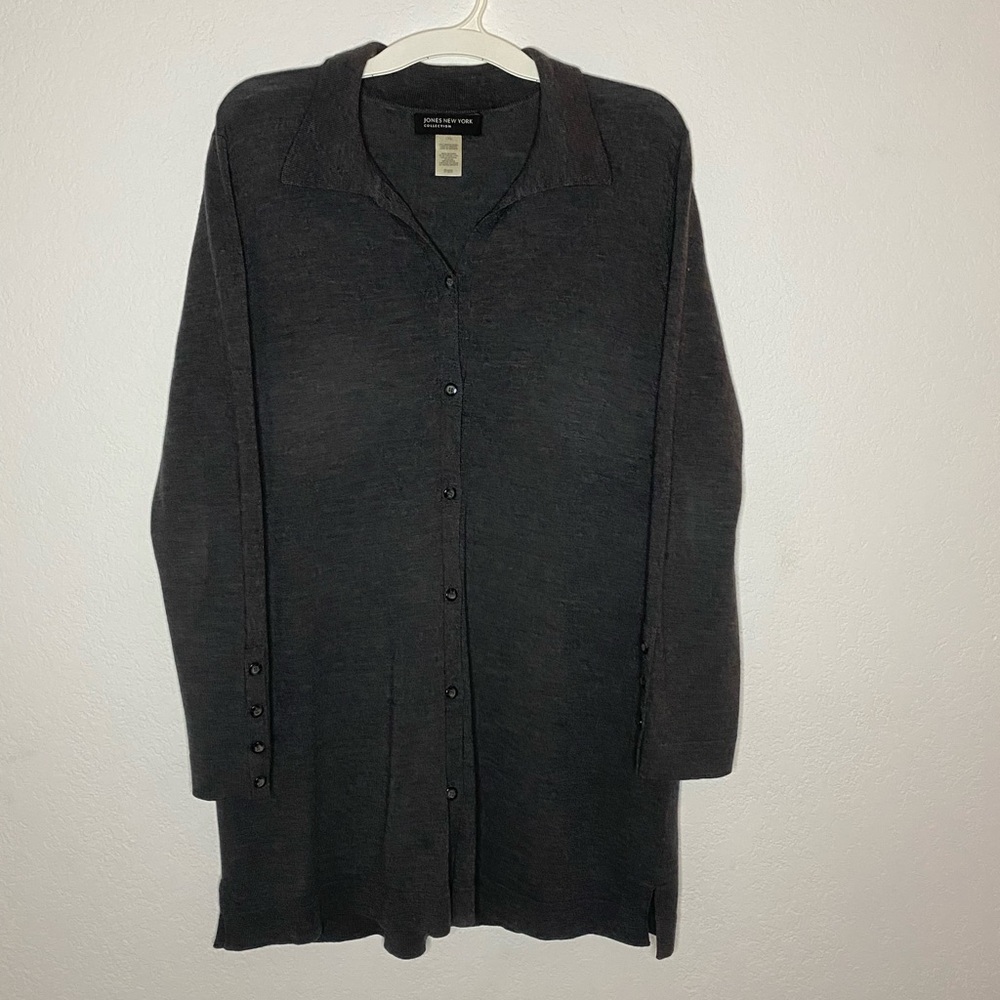 Jones New York Grey Cardigan